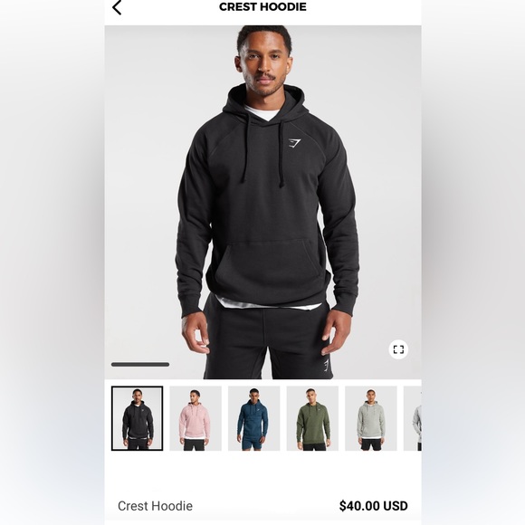 gym shark crest hoodie - Picture 5 of 5